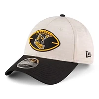 Pittsburgh Steelers 2024 Sideline Historic Stone New Era 9FORTY Adjustable Stretch Snap Hat