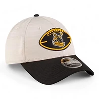 Pittsburgh Steelers 2024 Sideline Historic Stone New Era 9FORTY Adjustable Stretch Snap Hat