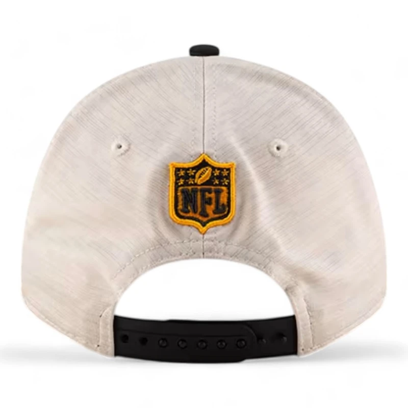 Pittsburgh Steelers 2024 Sideline Historic Stone New Era 9FORTY Adjustable Stretch Snap Hat
