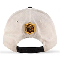Pittsburgh Steelers 2024 Sideline Historic Stone New Era 9FORTY Adjustable Stretch Snap Hat