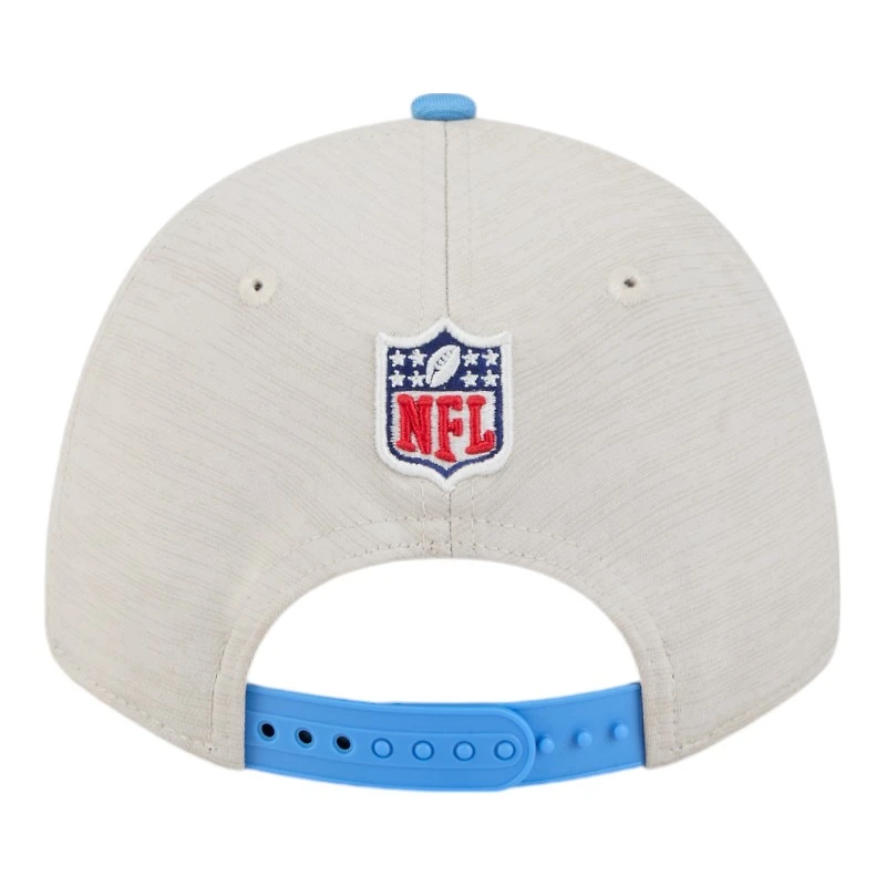 Houston Oilers 2024 Sideline Historic Stone New Era 9FORTY Adjustable Stretch Snap Hat