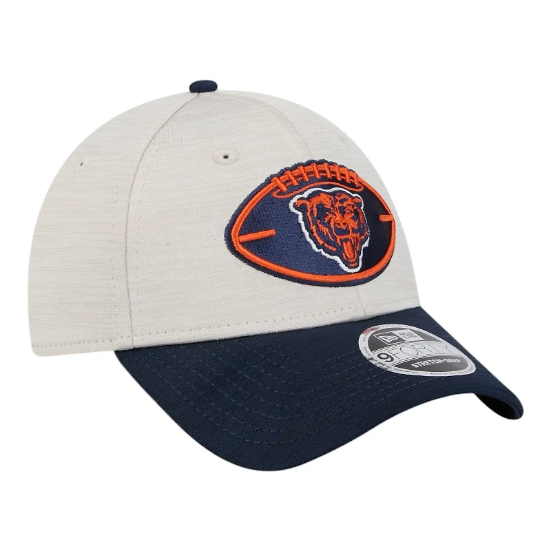 Chicago Bears 2024 Sideline Historic Stone New Era 9FORTY Adjustable Stretch Snap Hat