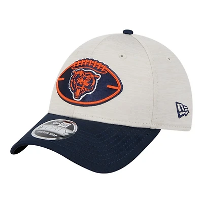 Chicago Bears 2024 Sideline Historic Stone New Era 9FORTY Adjustable Stretch Snap Hat