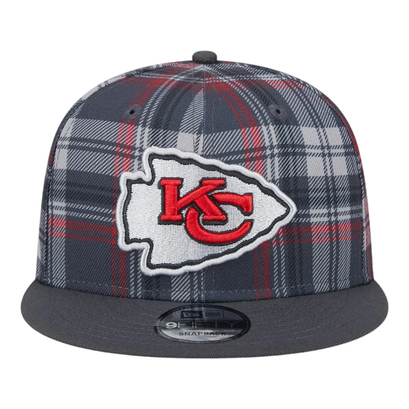Kansas City Chiefs 2024 Sideline Statement Plaid New Era 9FIFTY Snapback Hat