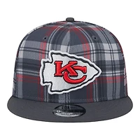 Kansas City Chiefs 2024 Sideline Statement Plaid New Era 9FIFTY Snapback Hat