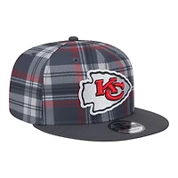 Kansas City Chiefs 2024 Sideline Statement Plaid New Era 9FIFTY Snapback Hat