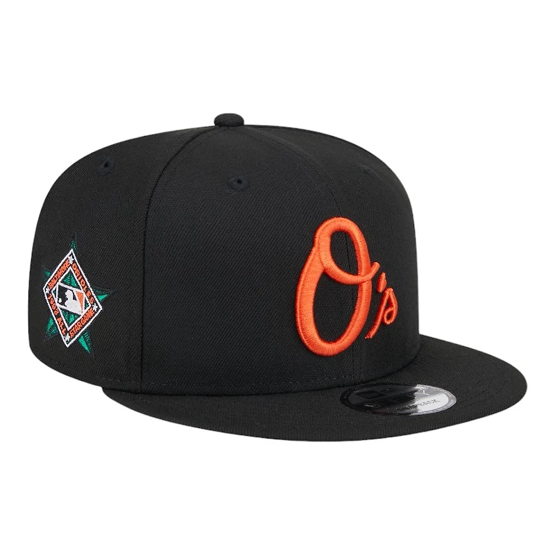 Baltimore Orioles Black and Orange 1993 ASG Patch Gray UV New Era 9FIFTY Snapback Hat