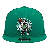 Boston Celtics Green Team Patch Gray UV New Era 9FIFTY Snapback Hat