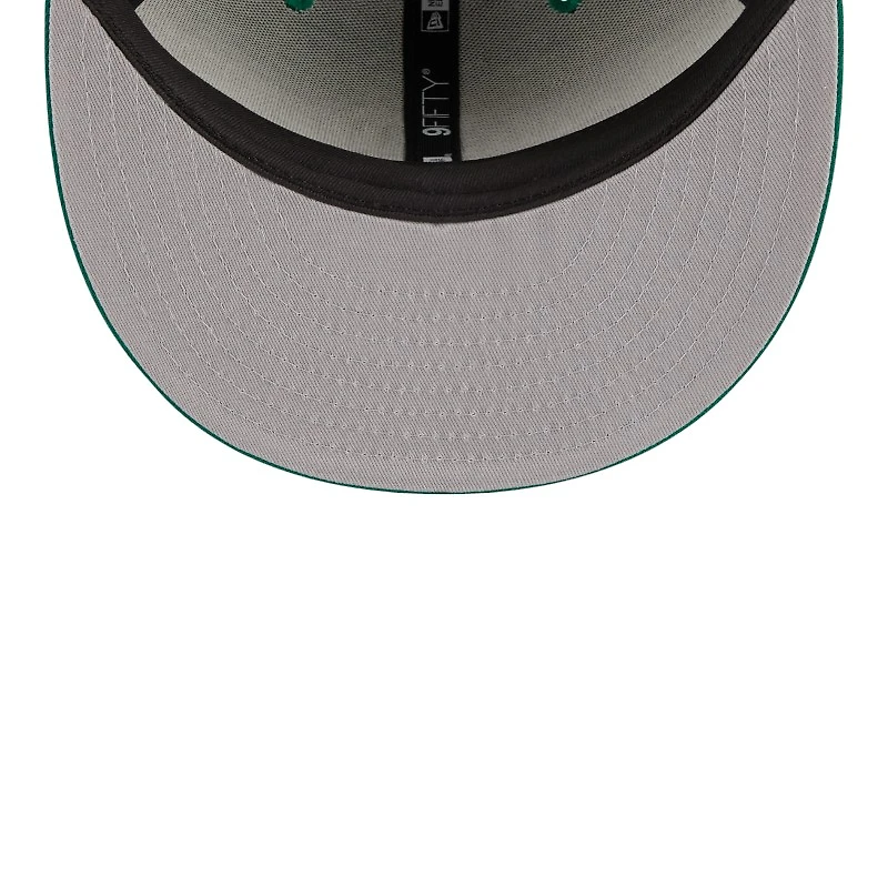 Boston Celtics Green Team Patch Gray UV New Era 9FIFTY Snapback Hat