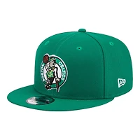 Boston Celtics Green Team Patch Gray UV New Era 9FIFTY Snapback Hat