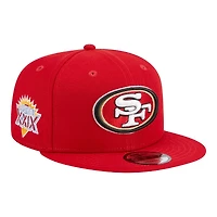 San Francisco 49ers Red SB XXIX Patch Gray UV New Era 9FIFTY Snapback Hat
