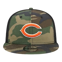 Chicago Bears Camo and Black Mesh Trucker Gray UV New Era 9FIFTY Snapback Hat