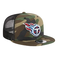 Tennessee Titans Camo and Black Mesh Trucker Gray UV New Era 9FIFTY Snapback Hat