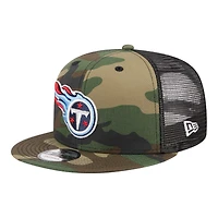 Tennessee Titans Camo and Black Mesh Trucker Gray UV New Era 9FIFTY Snapback Hat