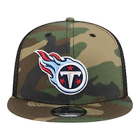 Tennessee Titans Camo and Black Mesh Trucker Gray UV New Era 9FIFTY Snapback Hat
