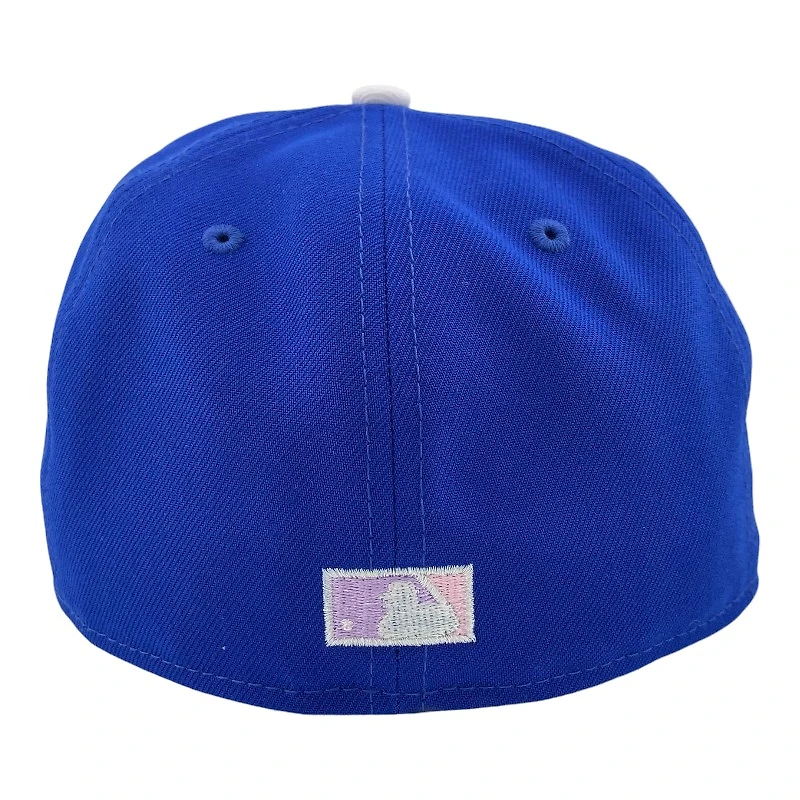 Los Angeles Dodgers Light Royal Script "Sunset" 50th Anniversary Patch Pink UV New Era 59FIFTY Fitted Hat