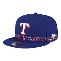 Texas Rangers Royal Blue Fan Detail 2024 MLB All-Star Game New Era 9FIFTY Snapback Hat