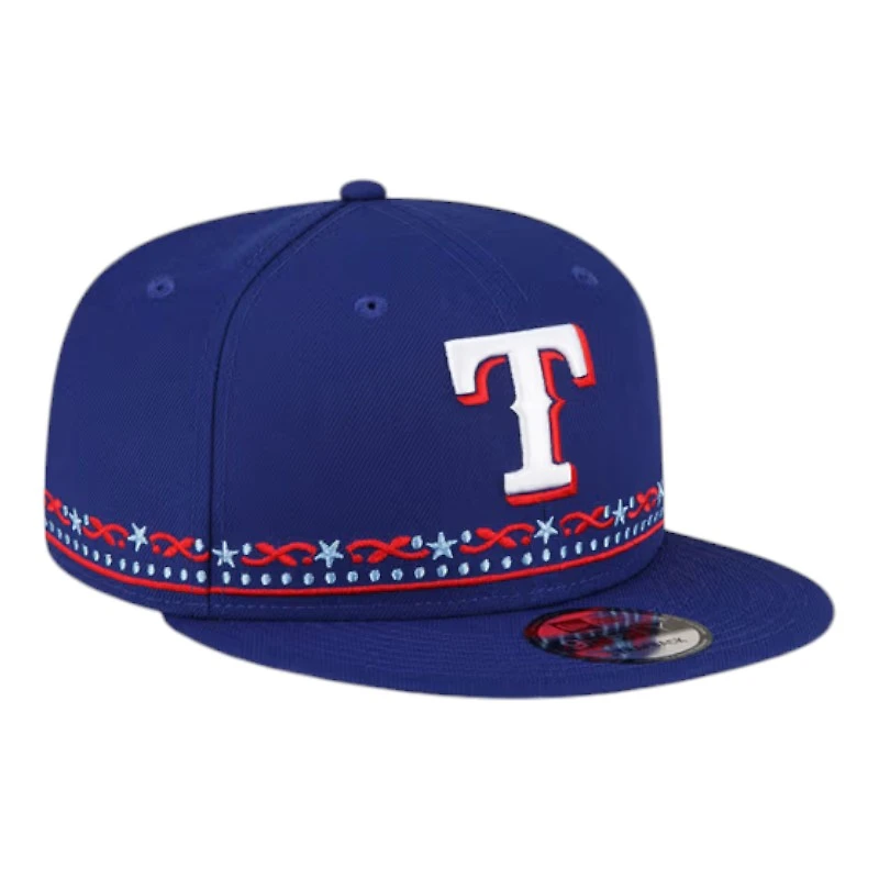 Texas Rangers Royal Blue Fan Detail 2024 MLB All-Star Game New Era 9FIFTY Snapback Hat
