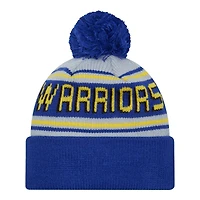 Golden State Warriors Royal Blue and Gray Cheer New Era Knit Beanie