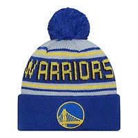 Golden State Warriors Royal Blue and Gray Cheer New Era Knit Beanie