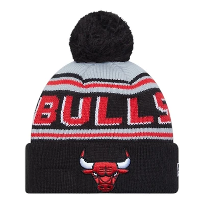 Chicago Bulls Black and Gray Cheer New Era Knit Beanie