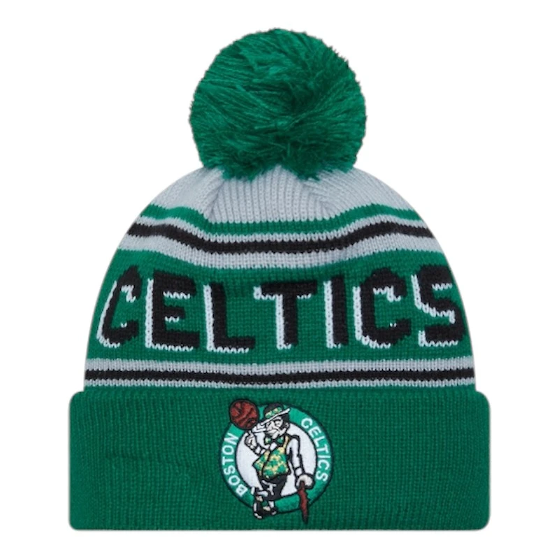 Boston Celtics Green and Gray Cheer New Era Knit Beanie