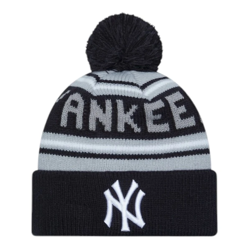 New York Yankees Navy and Gray Cheer New Era Knit Beanie