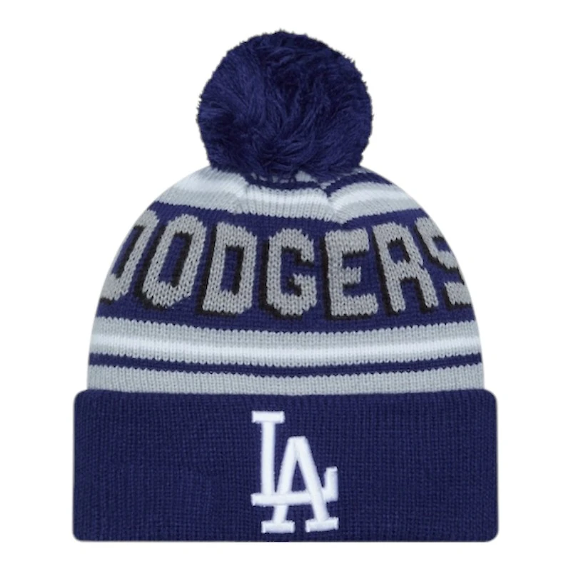 Los Angeles Dodgers Royal and Gray Cheer New Era Knit Beanie
