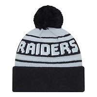 Las Vegas Raiders Black and Gray Cheer New Era Knit Beanie