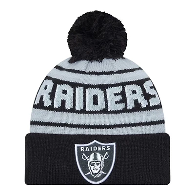 Las Vegas Raiders Black and Gray Cheer New Era Knit Beanie