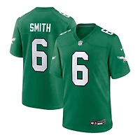 Philadelphia Eagles DeVonta Smith Kelly Green Throwback Nike Game Jersey