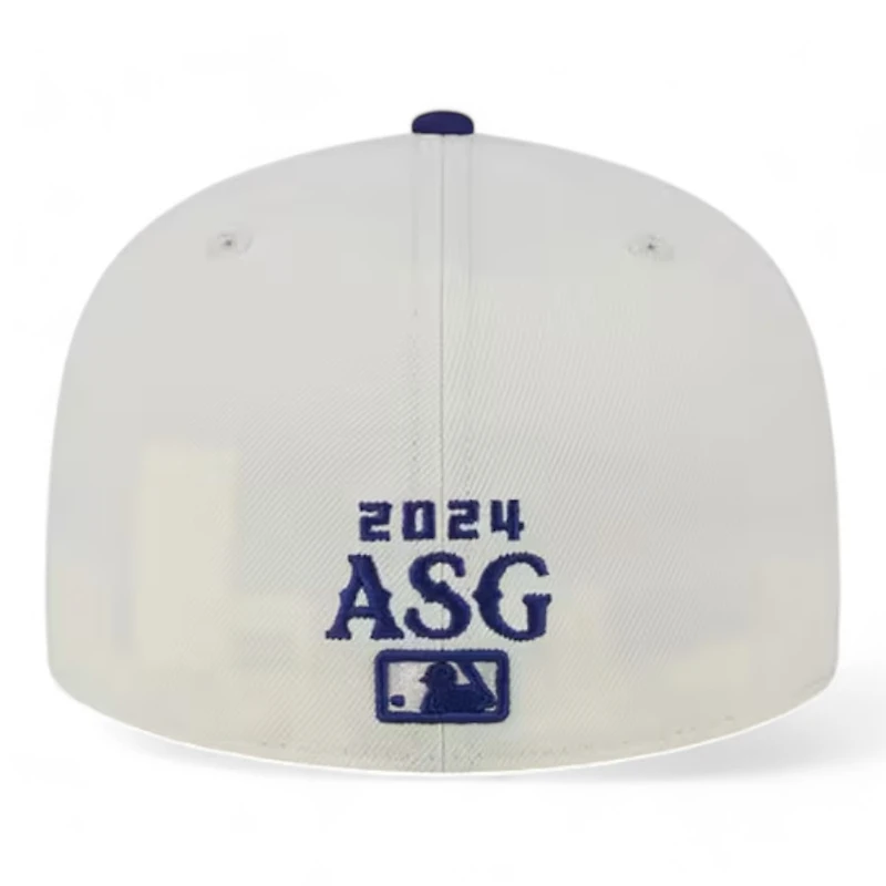 Texas Rangers Chrome and Royal Blue 2024 ASG Batterman Green UV New Era 59FIFTY Fitted Hat