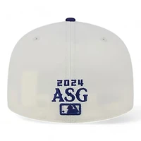 Texas Rangers Chrome and Royal Blue 2024 ASG Batterman Green UV New Era 59FIFTY Fitted Hat