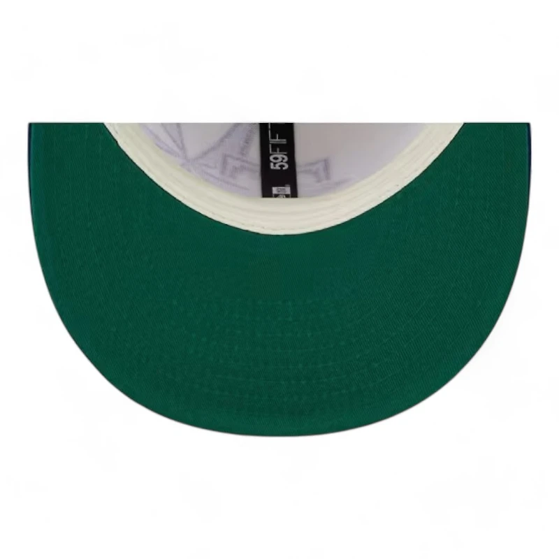 Texas Rangers Chrome and Royal Blue 2024 ASG Batterman Green UV New Era 59FIFTY Fitted Hat