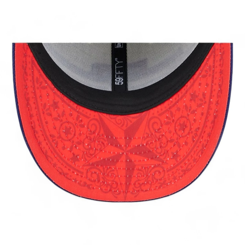 Texas Rangers Chrome and Royal Blue 2024 MLB ASG Workout Low Profile New Era 59FIFTY Fitted Hat