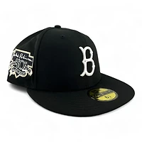 Brooklyn Dodgers Black and White "Breaking Barriers Pack" Jackie Robinson Patch Gray UV New Era 59FIFTY Fitted Hat
