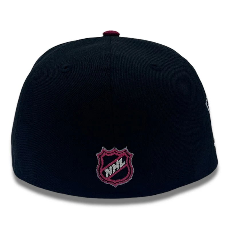 Anaheim Ducks Black Two Tone 30th Anni Patch Red UV New Era 59FIFTY Fitted Hat
