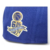 Golden State Warriors Blue "DPM NBA Pack" 6X Champs Patch Gray UV New Era 59Fifty Fitted Hat