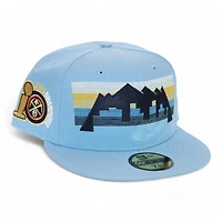 Denver Nuggets Sky Blue "DPM NBA Pack" 2023 Champions Patch Gray UV New Era 59Fifty Fitted Hat