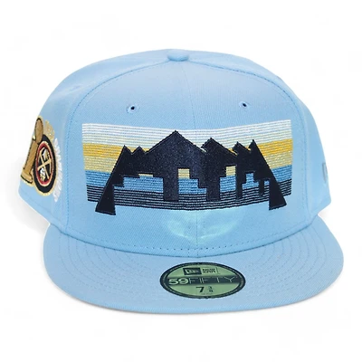 Denver Nuggets Sky Blue "DPM NBA Pack" 2023 Champions Patch Gray UV New Era 59Fifty Fitted Hat