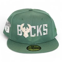 Milwaukee Bucks Green "DPM NBA Pack" Established 1968 Patch Gray UV New Era 59Fifty Fitted Hat