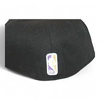 Los Angeles Lakers Black "DPM NBA Pack" 17X Champs Patch Gray UV New Era 59Fifty Fitted Hat