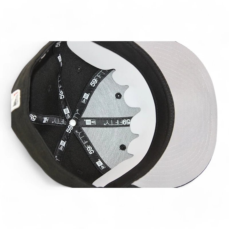 Chicago Bulls Black "DPM NBA Pack" 6X Champs Patch Gray UV New Era 59Fifty Fitted Hat