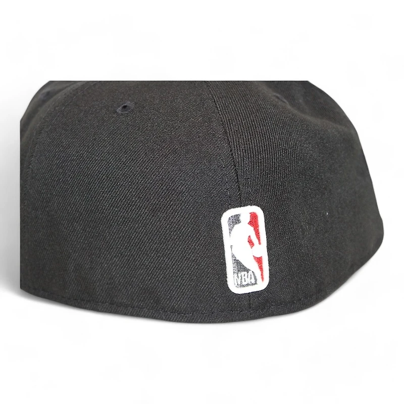 Chicago Bulls Black "DPM NBA Pack" 6X Champs Patch Gray UV New Era 59Fifty Fitted Hat