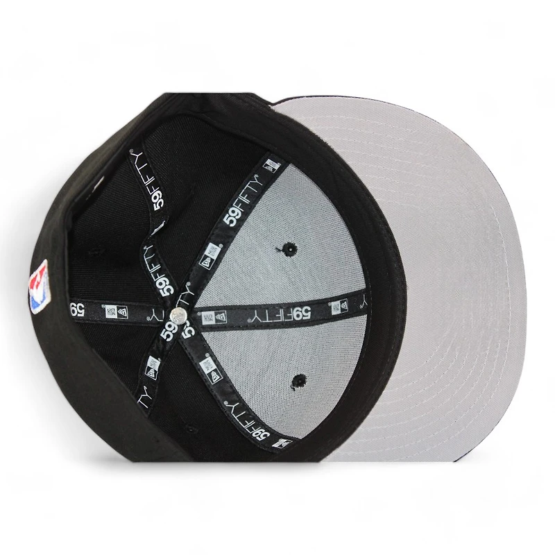 Chicago Bulls Black Wordscript "DPM NBA Pack" Gray UV New Era 59Fifty Fitted Hat