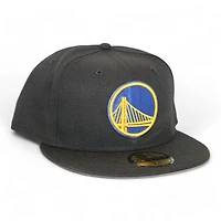 Golden State Warriors Black "DPM NBA Pack" Gray UV New Era 59Fifty Fitted Hat