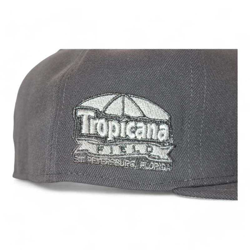 Tampa Bay Rays Graphite "DPM Down South Pack" Tropicana Stadium Patch Gray UV New Era 59Fifty Fitted Hat