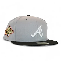Atlanta Braves Gray and Black "DPM Down South Pack" 1995 World Series Patch UV New Era 59Fifty Fitted Hat