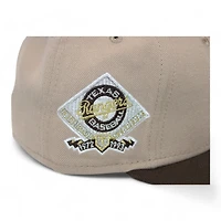 Texas Rangers Khaki and Brown "DPM Down South Pack" Arlington Stadium Patch Gray UV New Era 59Fifty Fitted Hat