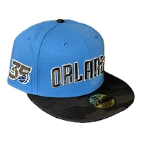 Orlando Magic Blue Reef and Black Camo 35th Patch Gray UV New Era 59FIFTY Fitted Hat